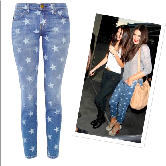 Current/Elliott The Stiletto White Star Skinny Mid-Low Rise Jeans 27 EUC - Picture 5 of 16